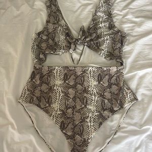 XXL Aerie Snake Skin One Piece